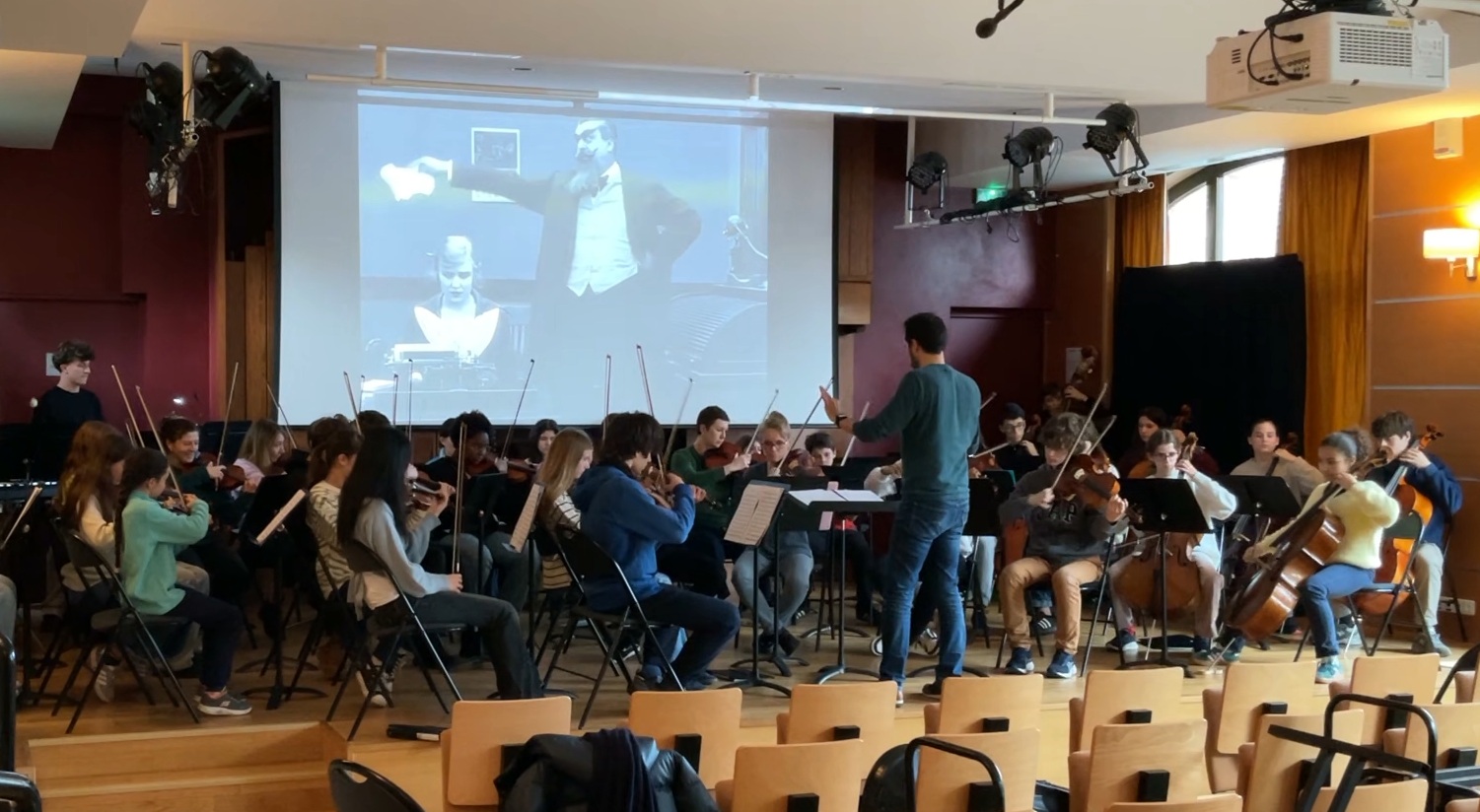 Répétition du ciné-concert Chaplin