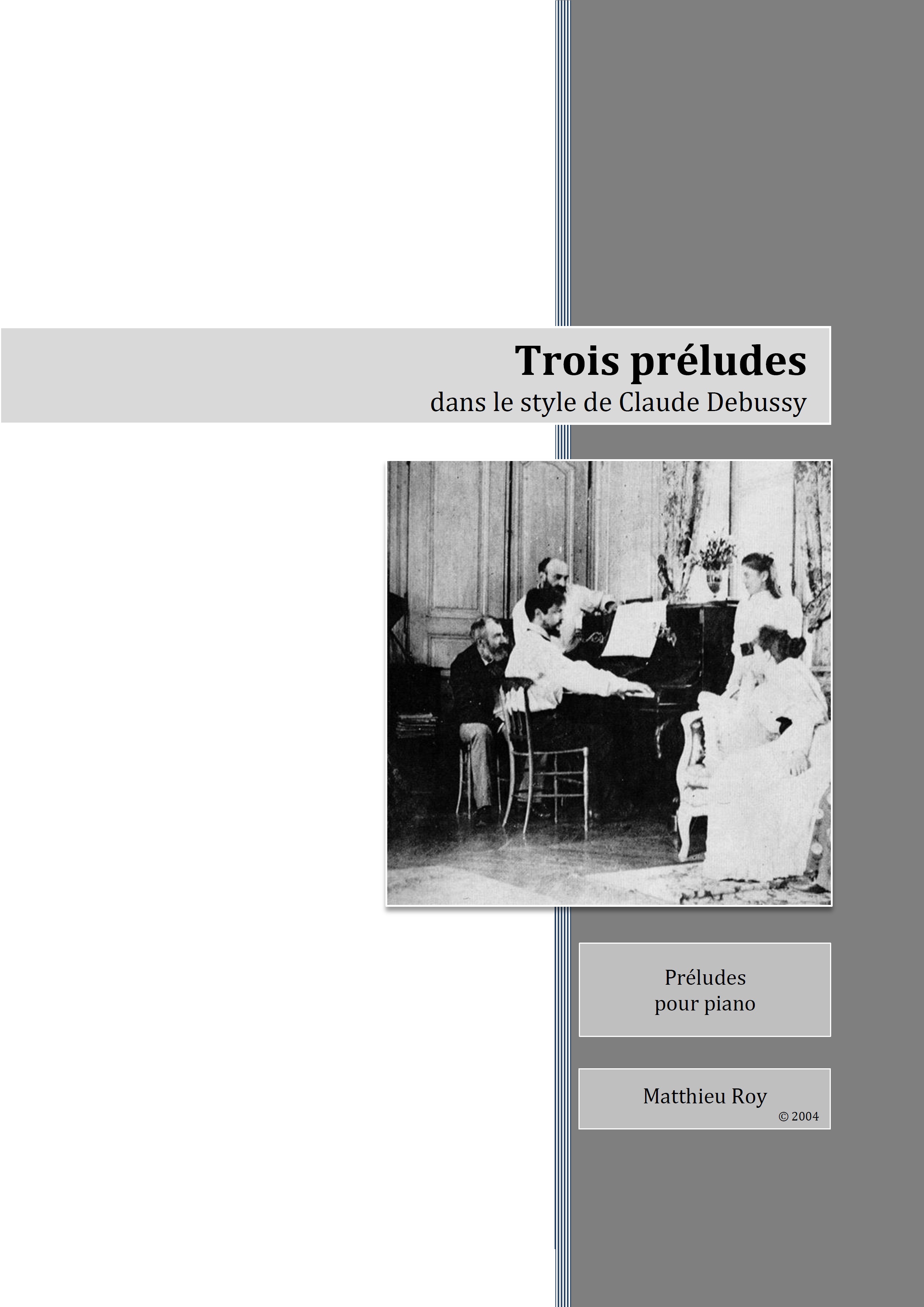 Trois préludes pour piano